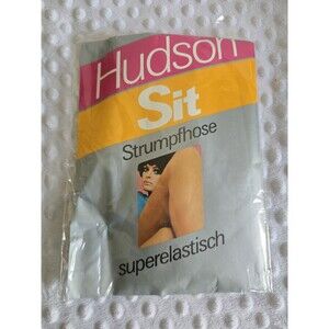 Vintage Panty Hose Hudson Amber New 1960's Western Germany Super Elastic Stretch